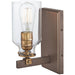 Morrow 1 Light Bath in Harvard Court Bronze with  Gold Highlights - Minka-Lavery