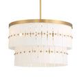 Load image into Gallery viewer, Coronelle 6-Light Pendant - Legacy Brass with Faux Alabaster - Minka-Lavery
