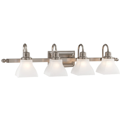 Mission Ridge™ Bath 4 Light Bath in Brushed Nickel Finish with Etched Glass - Minka-Lavery