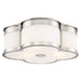 Flush Mount LED 16-1/4" Flush Mount in Polished Nickel Finish and Etched White Glass - Minka-Lavery