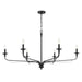 Velena 6-Light Chandelier - Dark Matte Black - Minka-Lavery