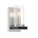 Cole's Crossing 1 Light Wall Sconce in Coal with Brushed Nickel - Minka-Lavery
