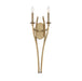 Covent Park Covent Park 2 Light Wall Scone with a Honey Brushed Gold Finish - Minka-Lavery