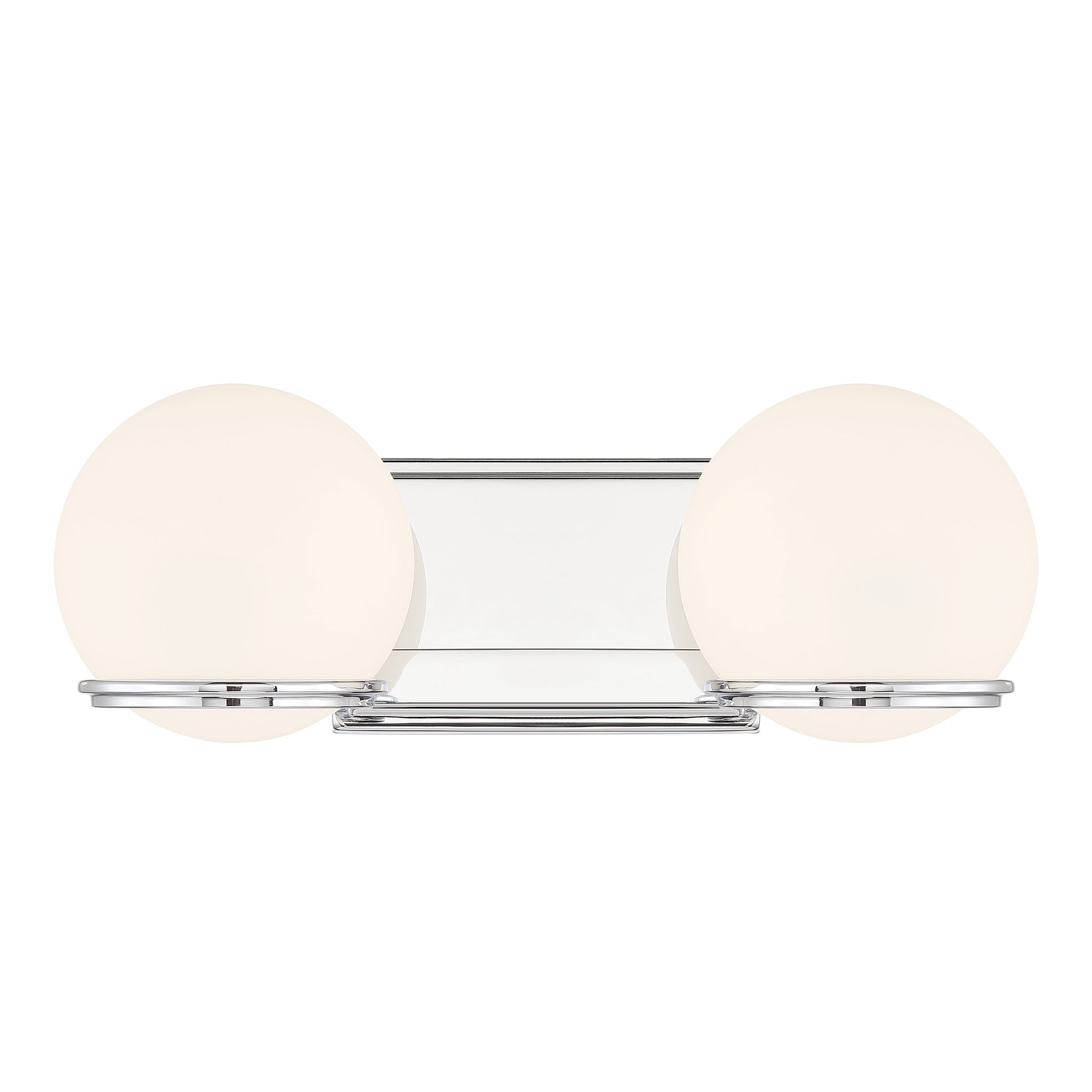 Hollywood Nights LED 2 Light Bath in Chrome Finish with Etched Opal Glass - Minka-Lavery