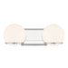 Hollywood Nights LED 2 Light Bath in Chrome Finish with Etched Opal Glass - Minka-Lavery