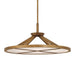 Stiles LED Pendant - Ashen Gold with Alabaster - Minka-Lavery