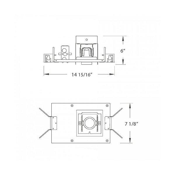 1 Light LED Precision Module Recessed Housing Spec