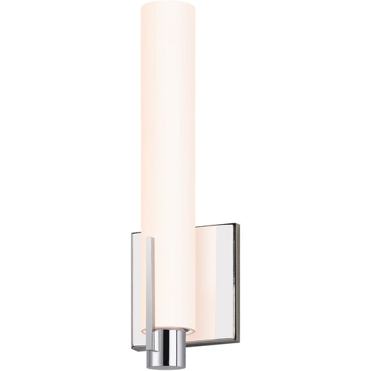 Tubo Small Slim LED Wall Sconce - Chrome (Spine Trim)