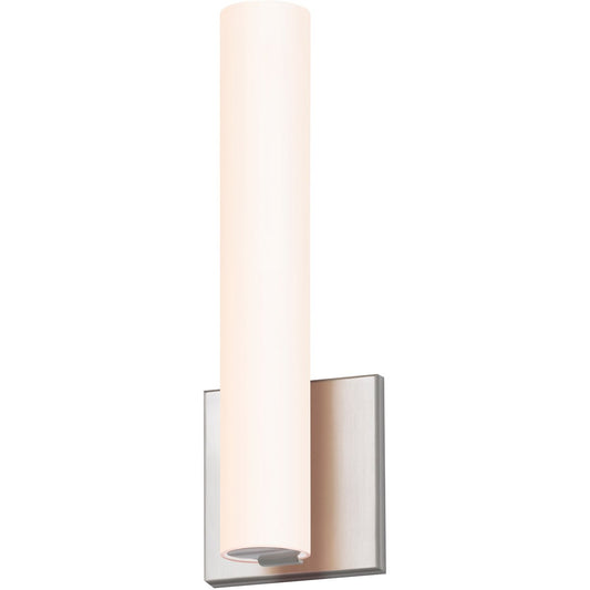 Tubo Small Slim LED Wall Sconce - Satin Nickel Finish(Flat Trim)