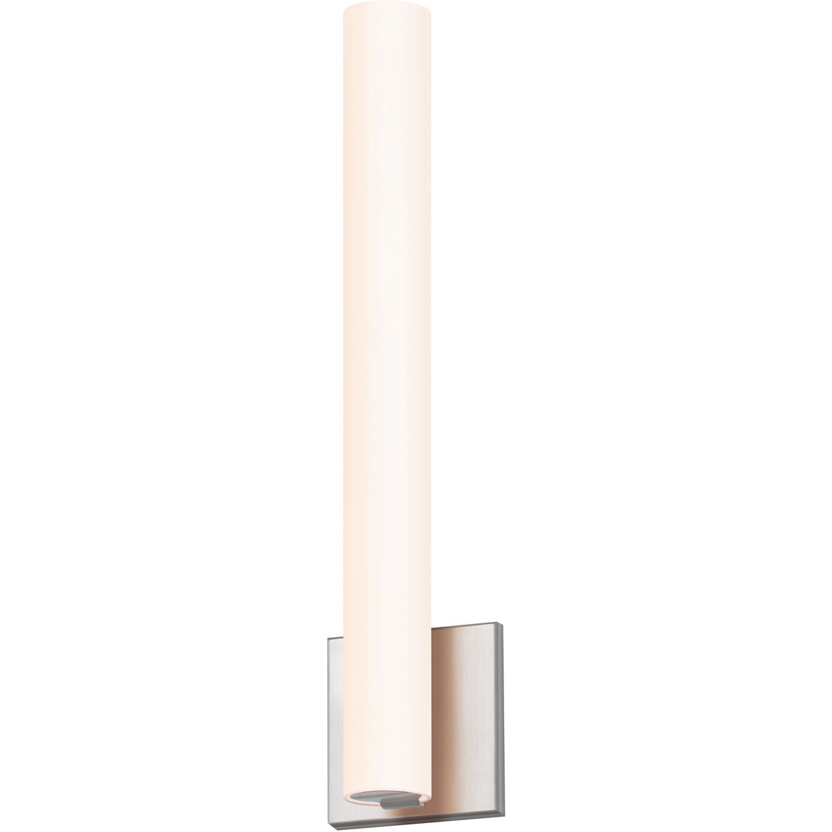 Tubo Medium Slim LED Wall Sconce - Satin Nickel Finish(Flat Trim)