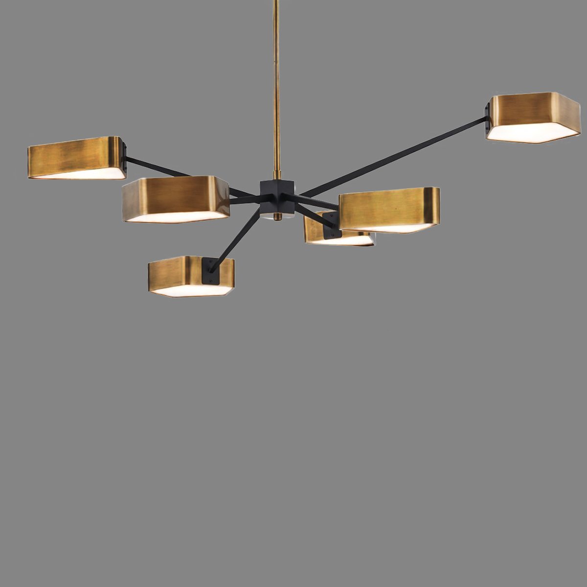 6 Light Pendant - Gold Finish