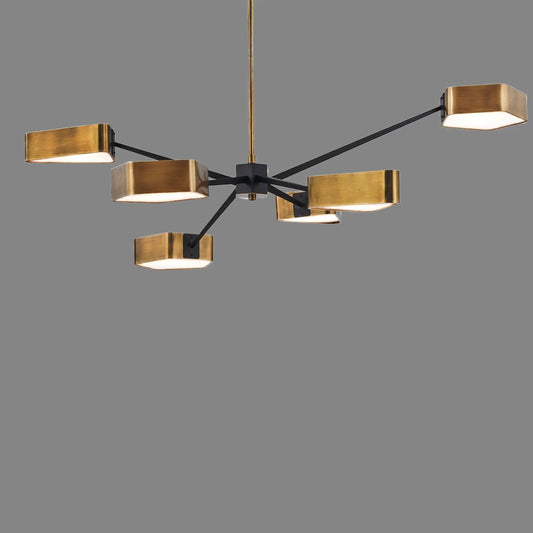 6 Light Pendant - Gold Finish