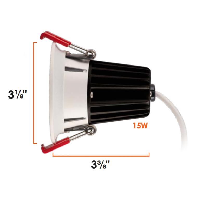 2" J-Box Canless SnapTrim Downlight - Diagram