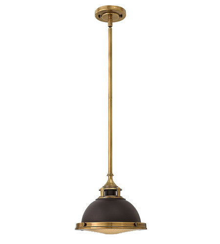 Amelia Pendant - Buckeye Bronze with Heritage Brass Accents