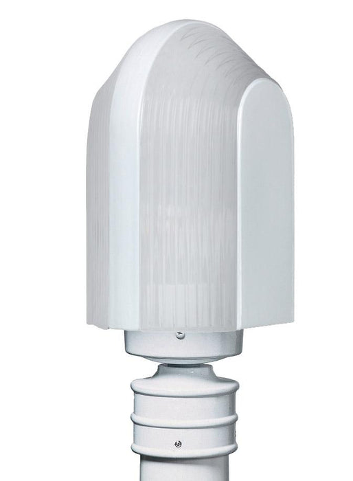 3139 Series Outdoor Post Light - White Finish Frost Glass
