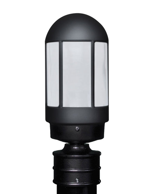 3151 Series Outdoor Post Light - Black Finish Frost Glass