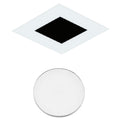 Load image into Gallery viewer, 3" Square Flangeless Flat Trim - White Finish With Lens
