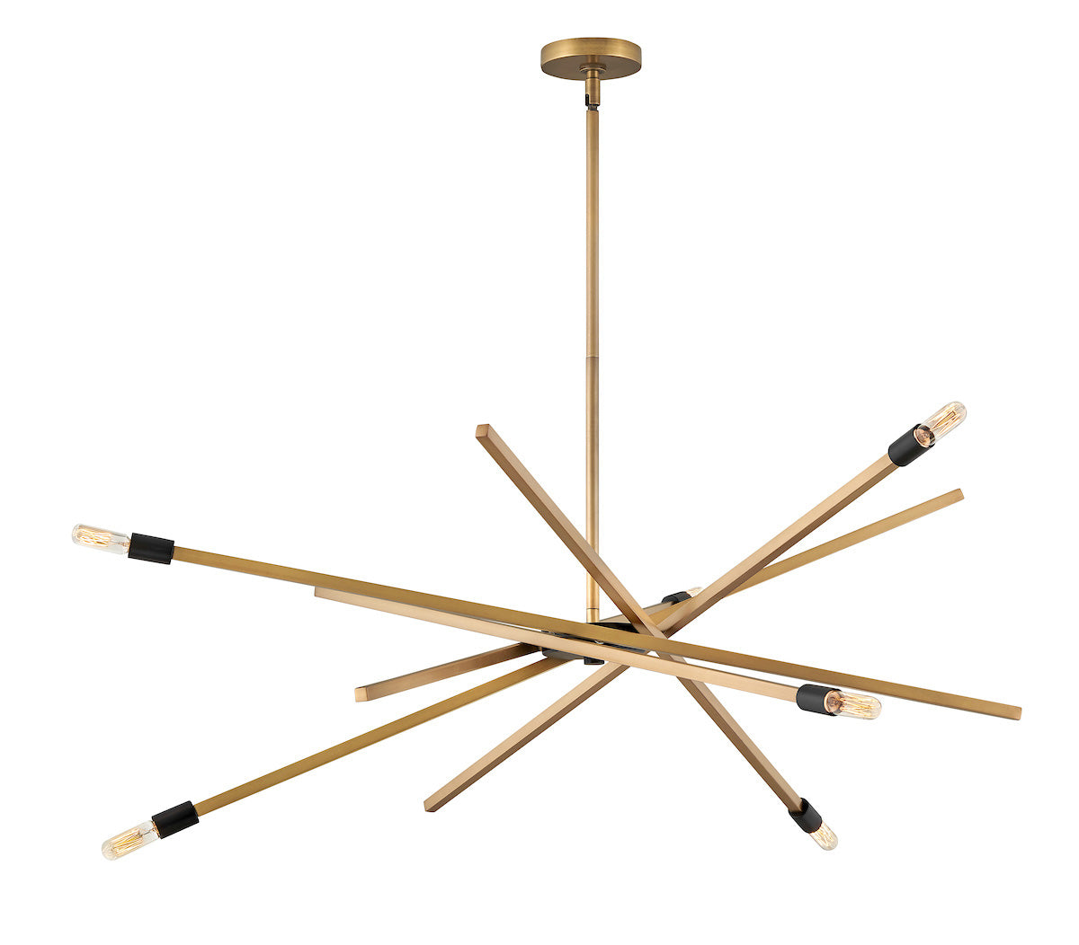 Archer Chandelier - Heritage Brass Finish