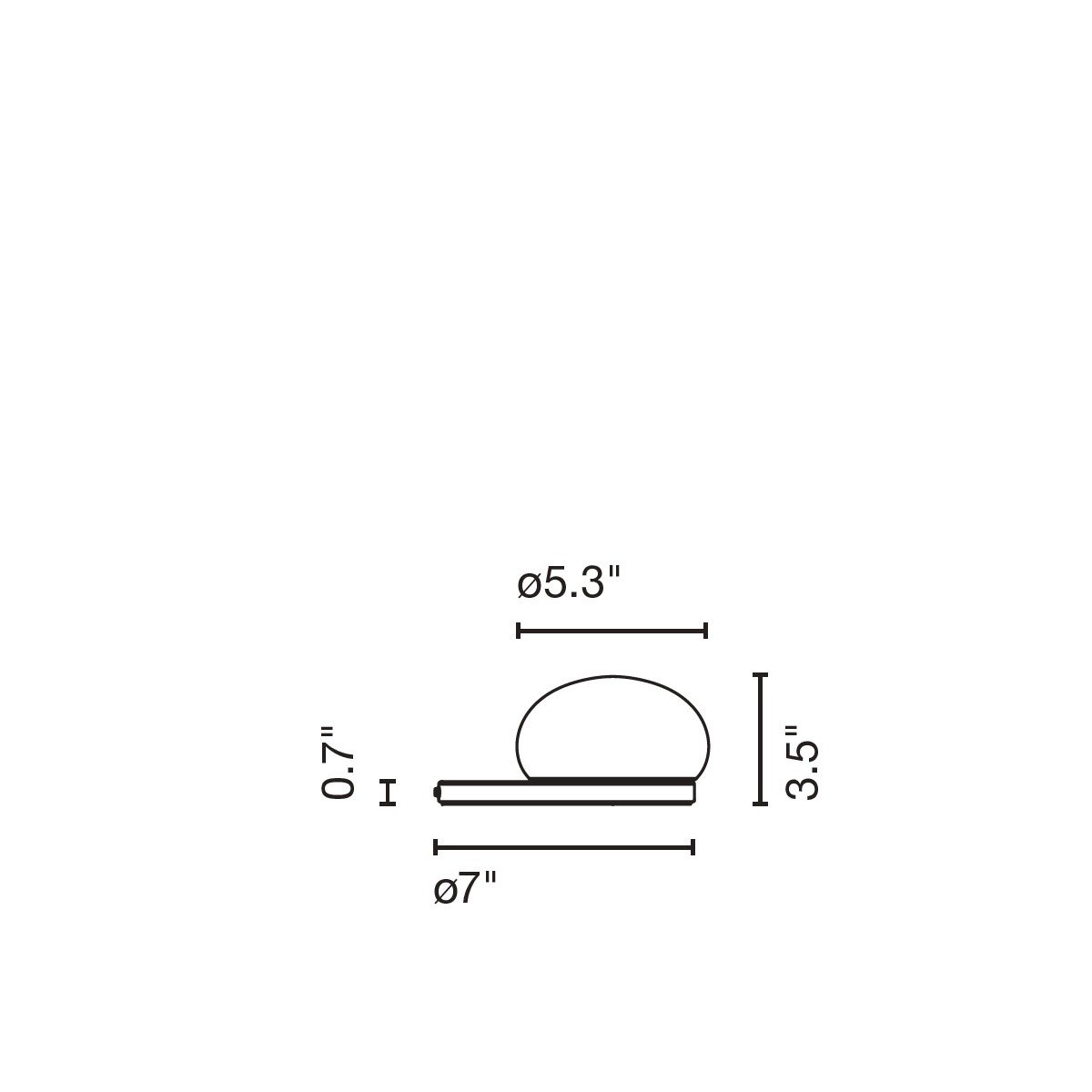 Bolita LED Table Lamp - Diagram