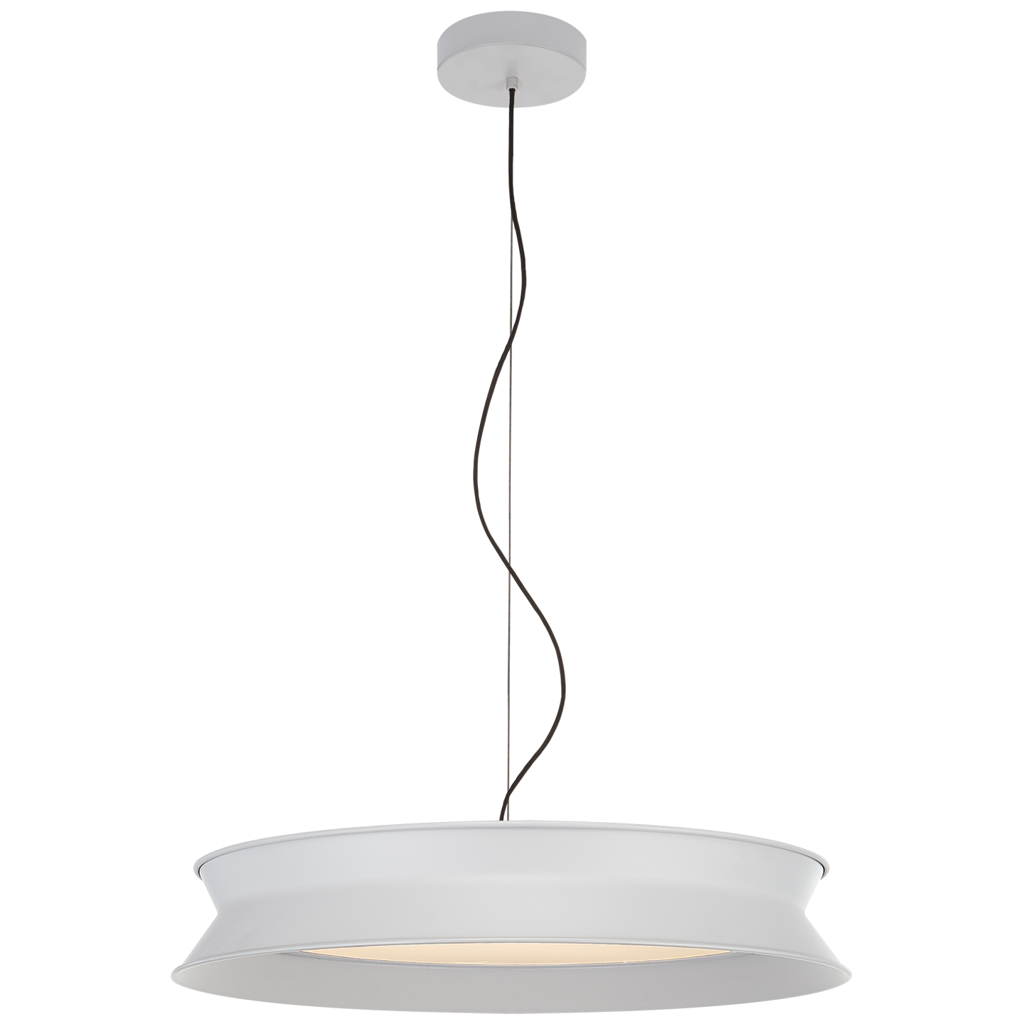 60/40 25" Dot Pendant - Stone White Finish