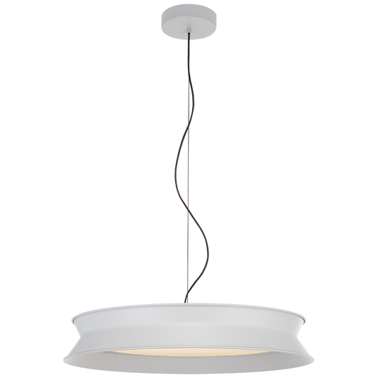 60/40 25" Dot Pendant - Stone White Finish