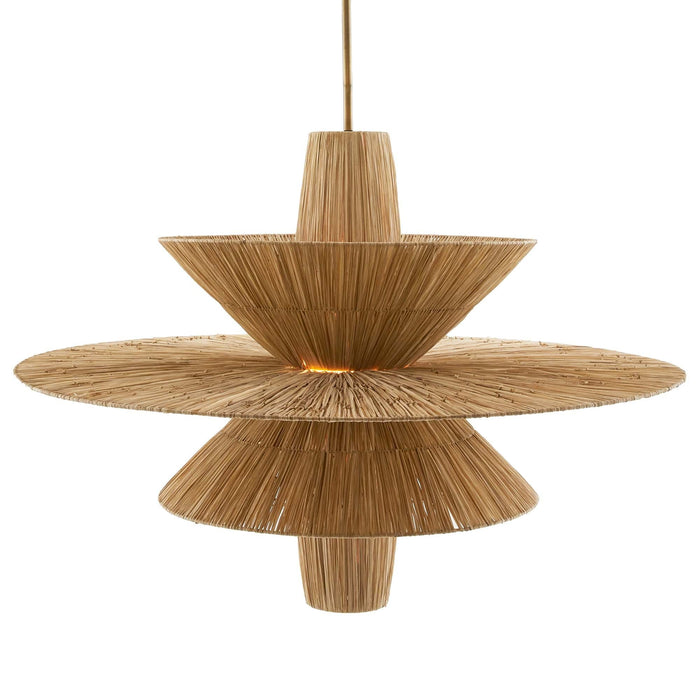 Shay Chandelier - Natural Rattan