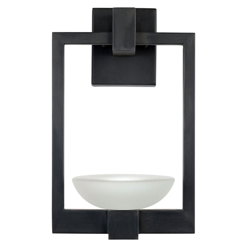 Delphi Outdoor Wall Sconce - Black Iron