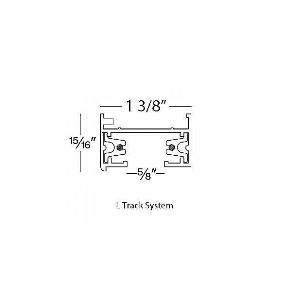 8' Long L System Track - Diagram