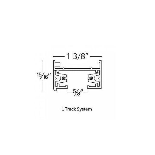 8' Long L System Track - Diagram