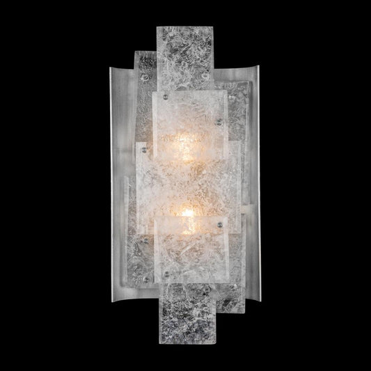 Lunea Large Wall Sconce - Silver Leaf Finish