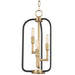 Angler Small Chandelier - Aged Brass Finish