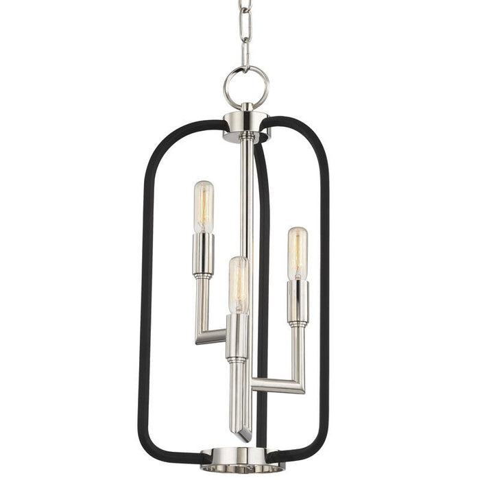 Angler Small Chandelier - Polished Nickel Finish