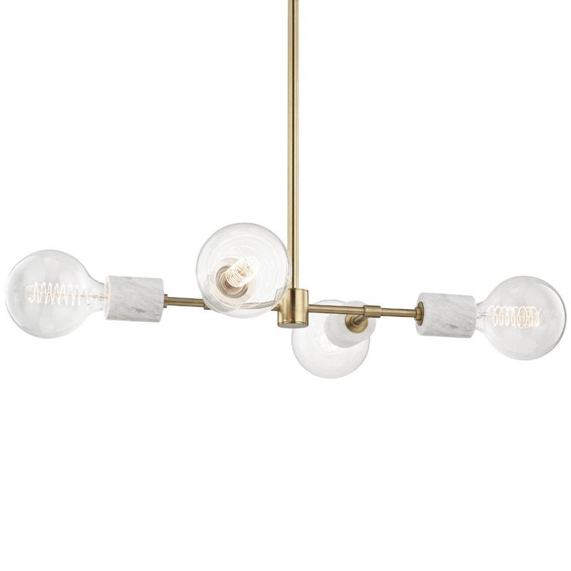 ASIME CHANDELIER Aged Brass