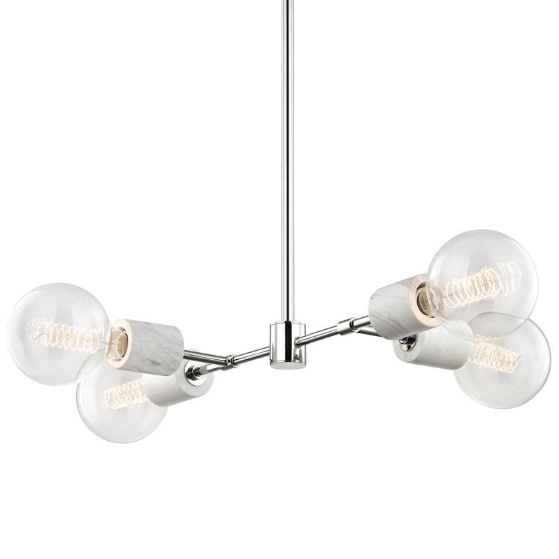 ASIME CHANDELIER Polished Nickel