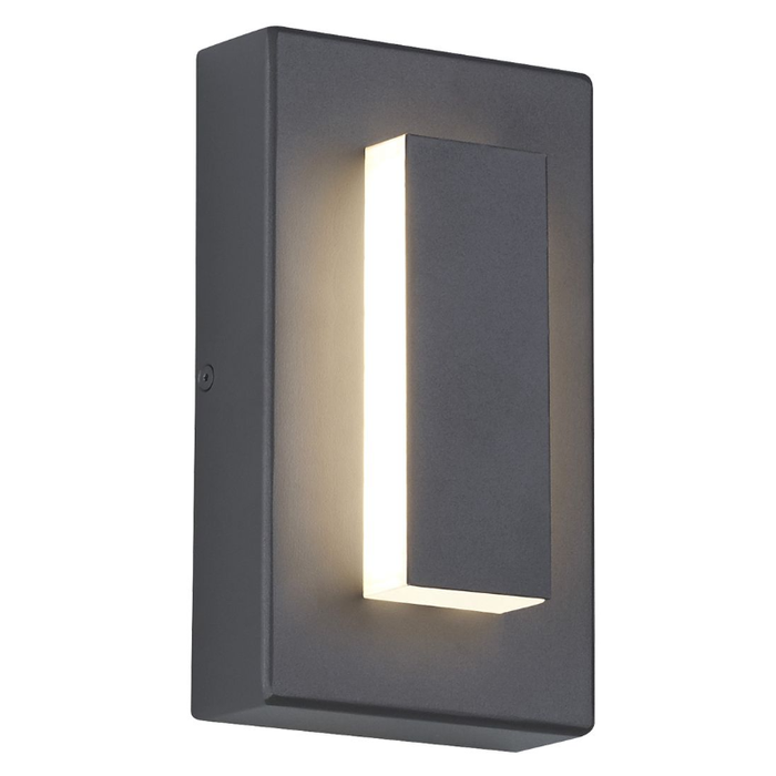 Aspen 8" Outdoor Wall Sconce - Charcoal Finish