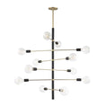 Load image into Gallery viewer, ASTRID Large CHANDELIER Aged Brass
