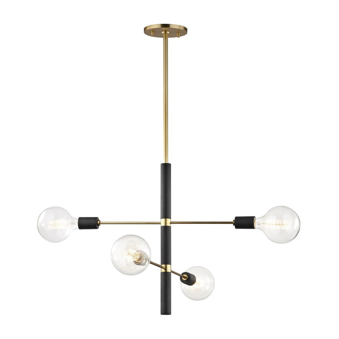 ASTRID Small CHANDELIER Aged Brass