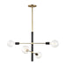 ASTRID Small CHANDELIER Aged Brass