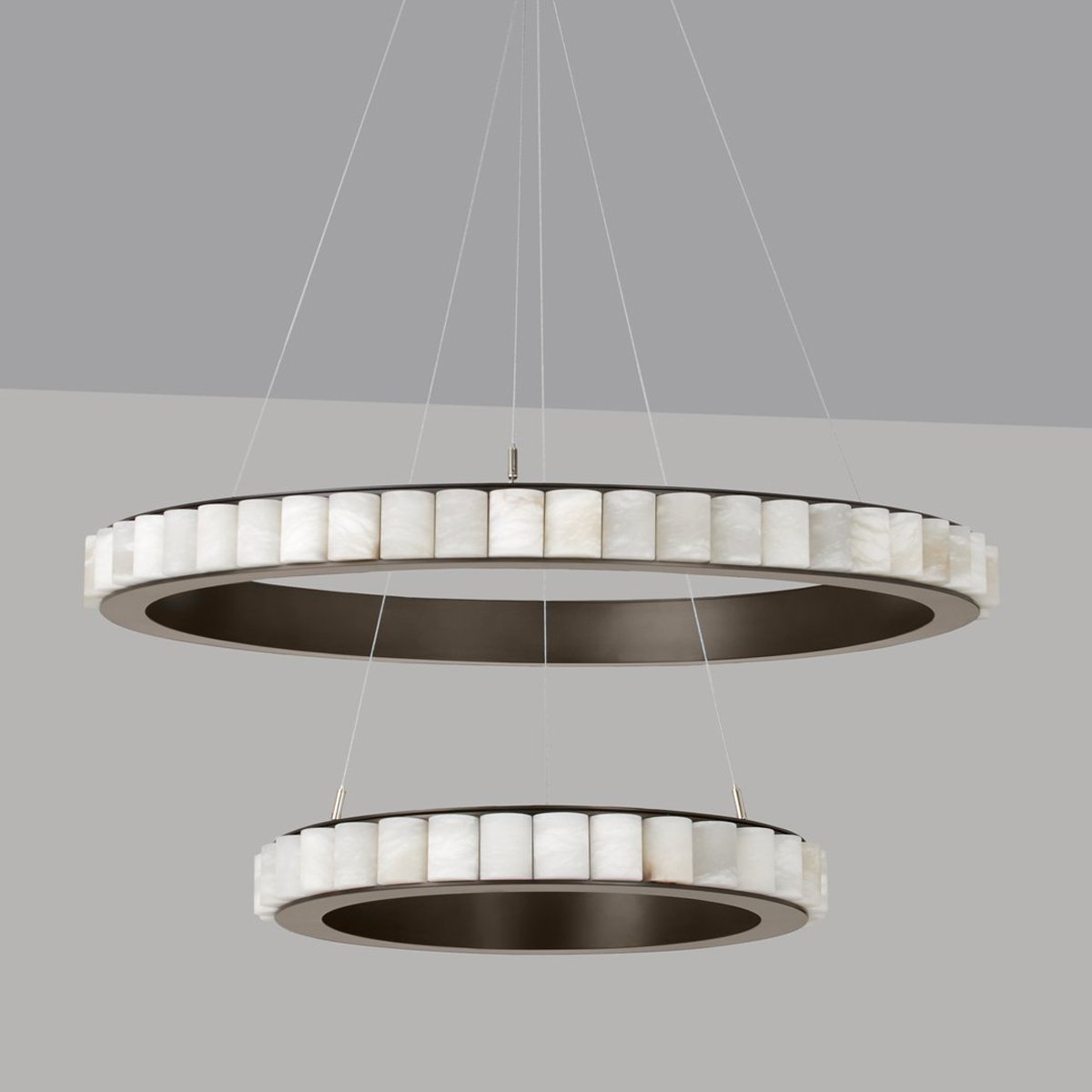 Avalon Halo Chandelier - Bronze Finish