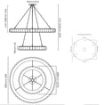 Load image into Gallery viewer, Avalon Halo Chandelier - Diagram
