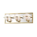 Load image into Gallery viewer, Axiom 3 Light LED Bath Bar - Aged Brass Finish
