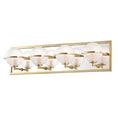 Load image into Gallery viewer, Axiom 4 Light LED Bath Bar - Aged Brass Finish
