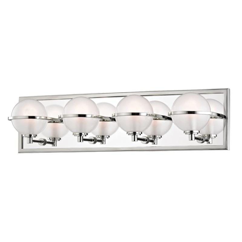 Axiom 4 Light LED Bath Bar - Polished Nickel Finish