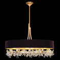 Load image into Gallery viewer, Azu Chandelier - Gold Leaf Finish Black Shade
