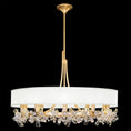 Load image into Gallery viewer, Azu Chandelier - Gold Leaf Finish White Shade
