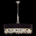 Load image into Gallery viewer, Azu Chandelier - Silver Leaf Finish Black Shade
