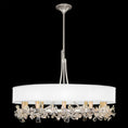 Load image into Gallery viewer, Azu Chandelier - Silver Leaf Finish Black Shade
