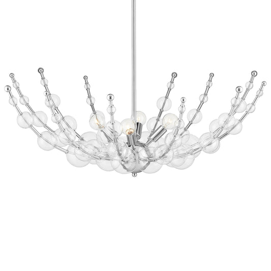 Abberton Chandelier - Polished Nickel