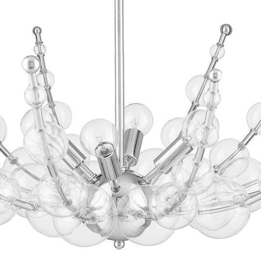 Abberton Chandelier - Polished Nickel