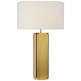 Load image into Gallery viewer, Abri Large Paneled Table Lamp - Hand-Rubbed Antique Brass Finish
